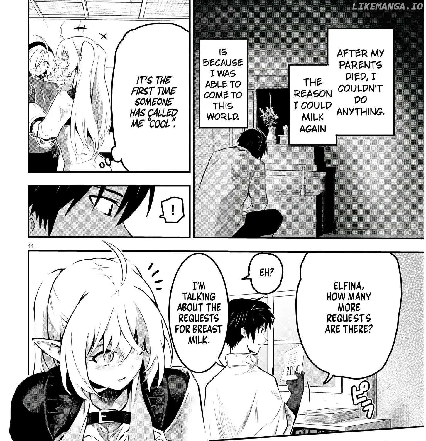 Milk-shibori Hunter no Isekai Sakunyuuki -Nouka no Saenai Otoko ga Arayuru Shuzoku no Chiku-B o Moteasobi-toriko ni Suru- — Chapter 1.2 — Page 43