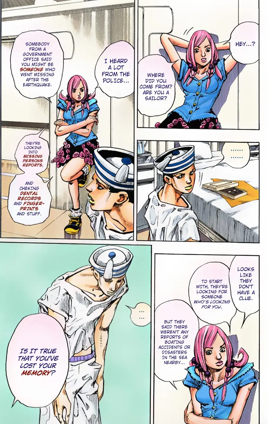 JoJo's Bizarre Adventure, Part 8: JoJolion Colored Manga — Chapter 2 — Page 12