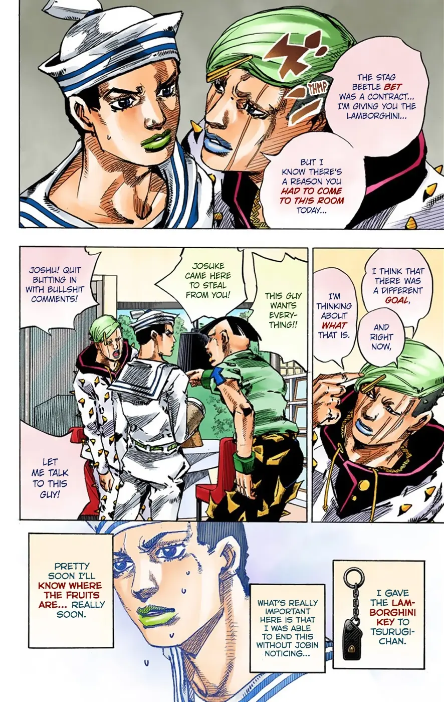 JoJo's Bizarre Adventure, Part 8: JoJolion Colored Manga — Chapter 38 — Page 14