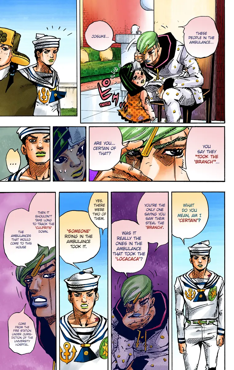 JoJo's Bizarre Adventure, Part 8: JoJolion Colored Manga — Chapter 77 — Page 7