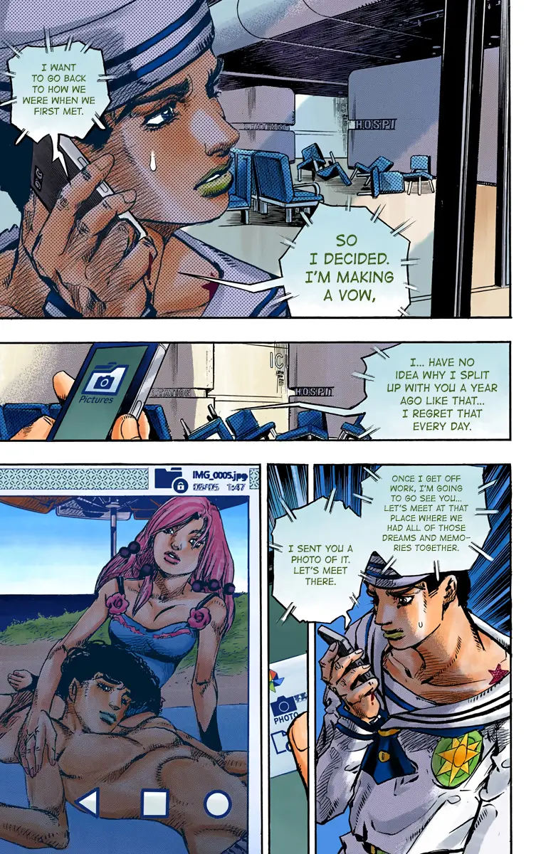 JoJo's Bizarre Adventure, Part 8: JoJolion Colored Manga — Chapter 85 — Page 35