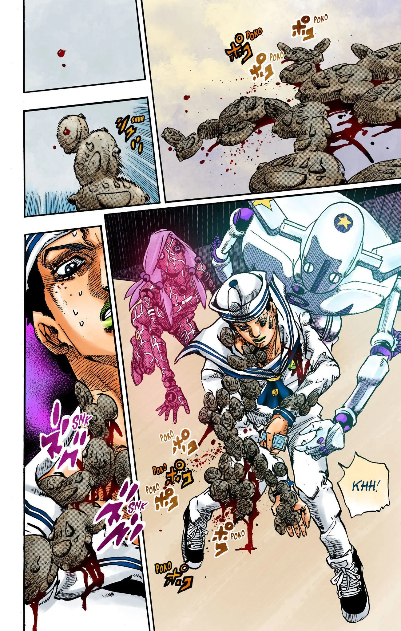 JoJo's Bizarre Adventure, Part 8: JoJolion Colored Manga — Chapter 105 — Page 16