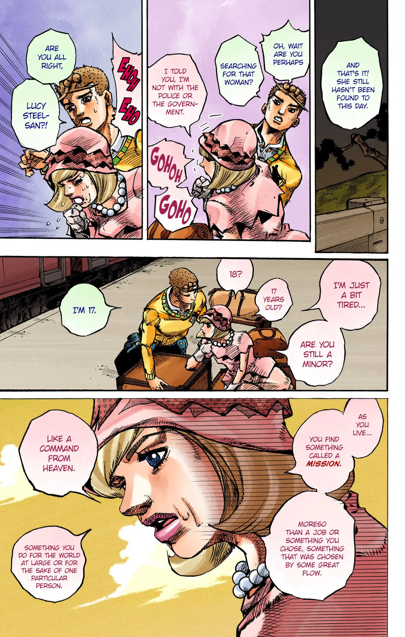 JoJo's Bizarre Adventure, Part 8: JoJolion Colored Manga — Chapter 109 — Page 15