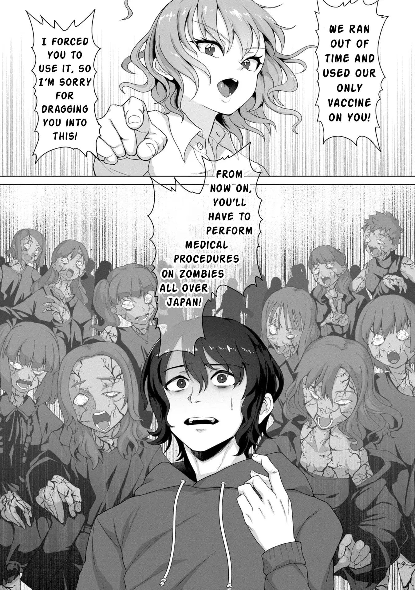 Only My Vaccine Can Save the World From Zombie Apocalypse — Chapter 1 — Page 49