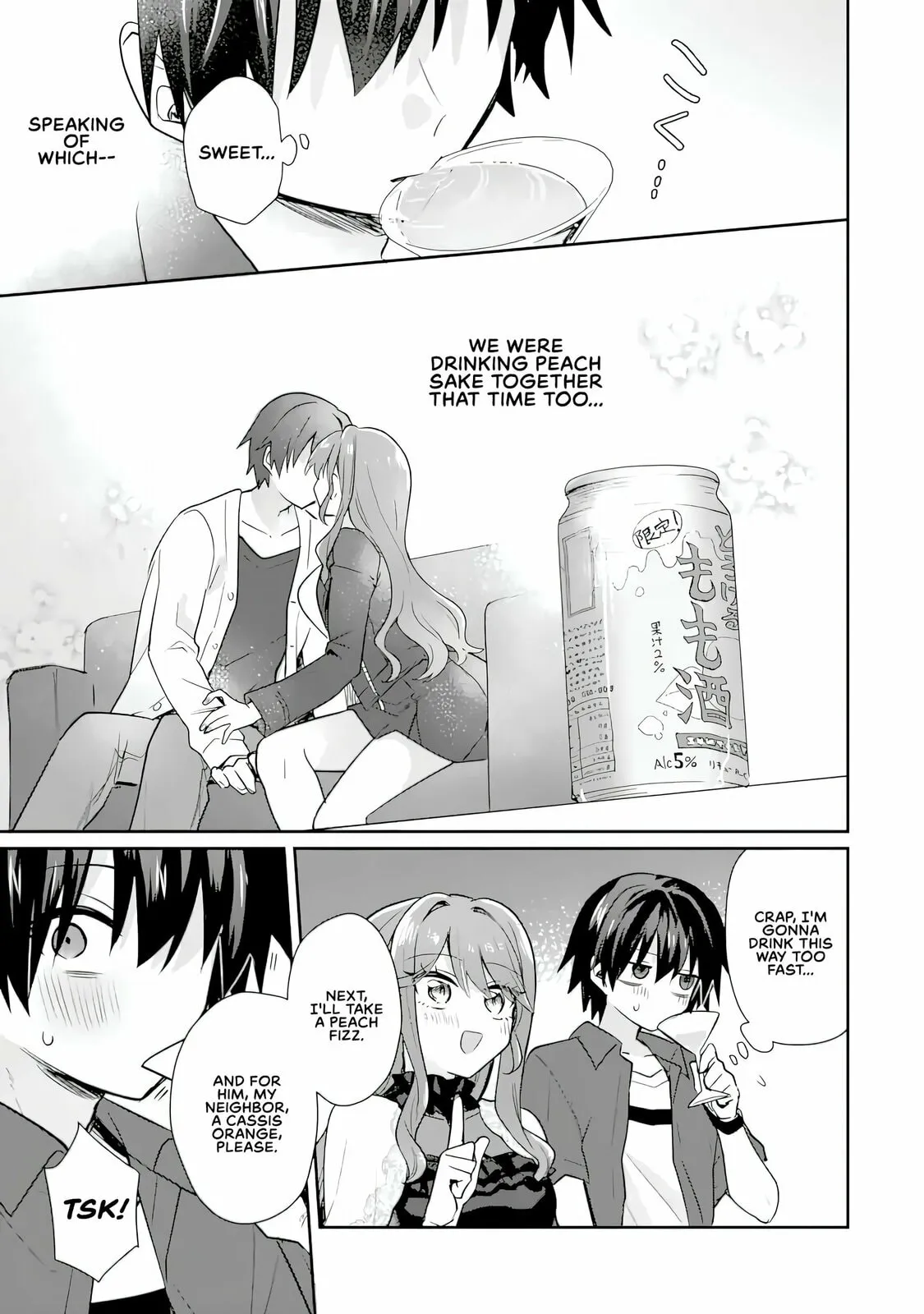 Osake to Senpai Kanojo to no Amaama Doukyo Lovecome wa Nijuusai ni Natte kara — Chapter 4.2 — Page 3