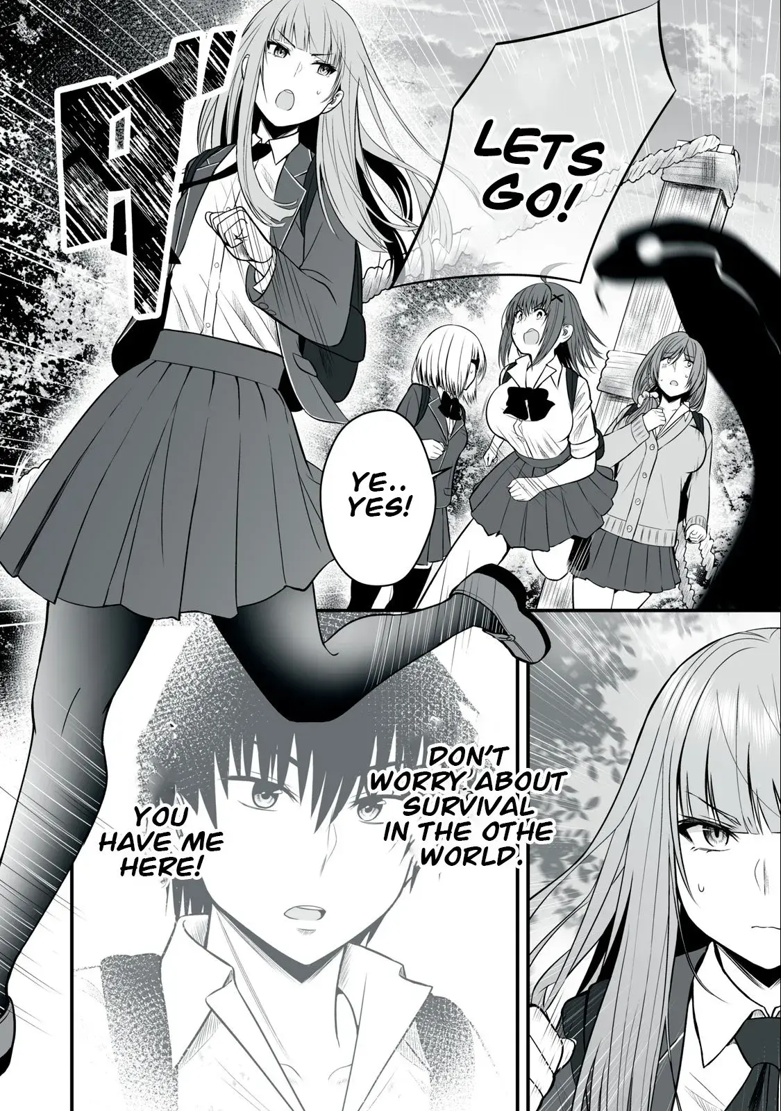 Isekai Rakuraku Survival ~Seizon Skill Kyousha no Ore ga Bishoujo Yonin to Class Mujintou Seikatsu~ — Chapter 11 — Page 4