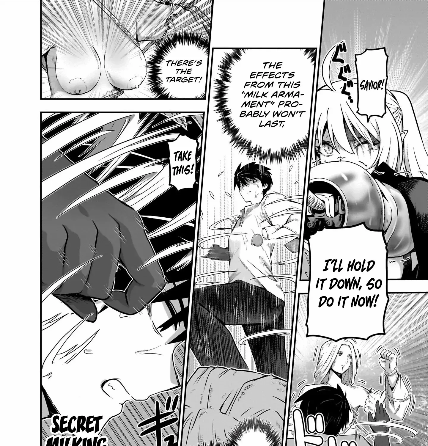 Milk-shibori Hunter no Isekai Sakunyuuki -Nouka no Saenai Otoko ga Arayuru Shuzoku no Chiku-B o Moteasobi-toriko ni Suru- — Chapter 4 — Page 55