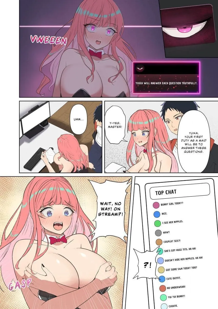 Hypnotic Super Chats She Can't Say No While Live! — Chapter 3 — Page 10