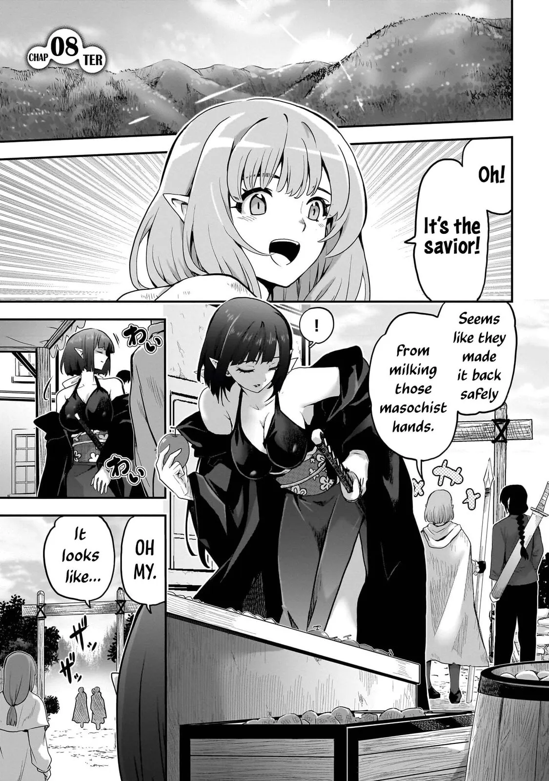 Milk-shibori Hunter no Isekai Sakunyuuki -Nouka no Saenai Otoko ga Arayuru Shuzoku no Chiku-B o Moteasobi-toriko ni Suru- — Chapter 8 — Page 1