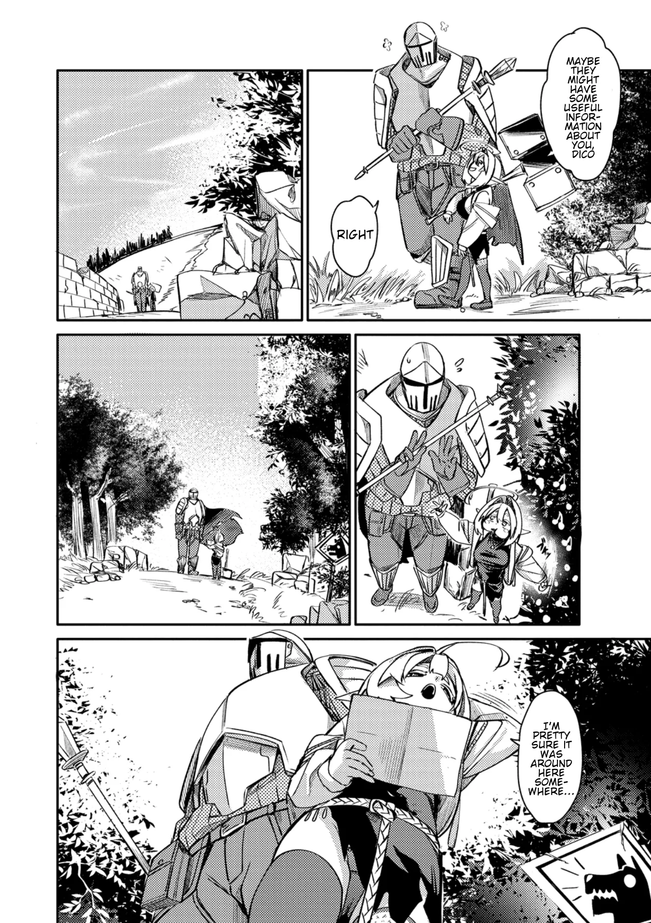 The Elf Picked Up a Heavy Knight. — Chapter 1 — Page 14