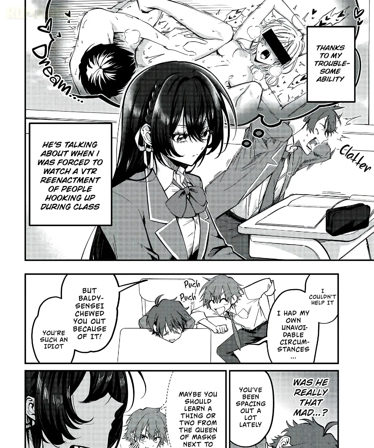 The Cool Beautiful Girl Sitting Next to Me That Everyone Envies Is Actually Way Too Lewd in Her Head — Chapter 2 — Page 3
