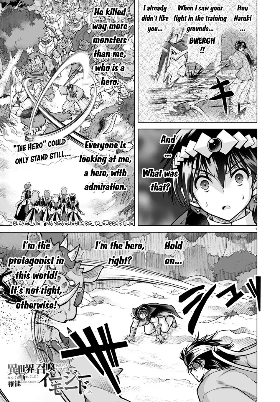 I Was Summoned to Another World, but I Got the Power to Cut Anything, so It Was Easy Mode. — Chapter 5 — Page 1