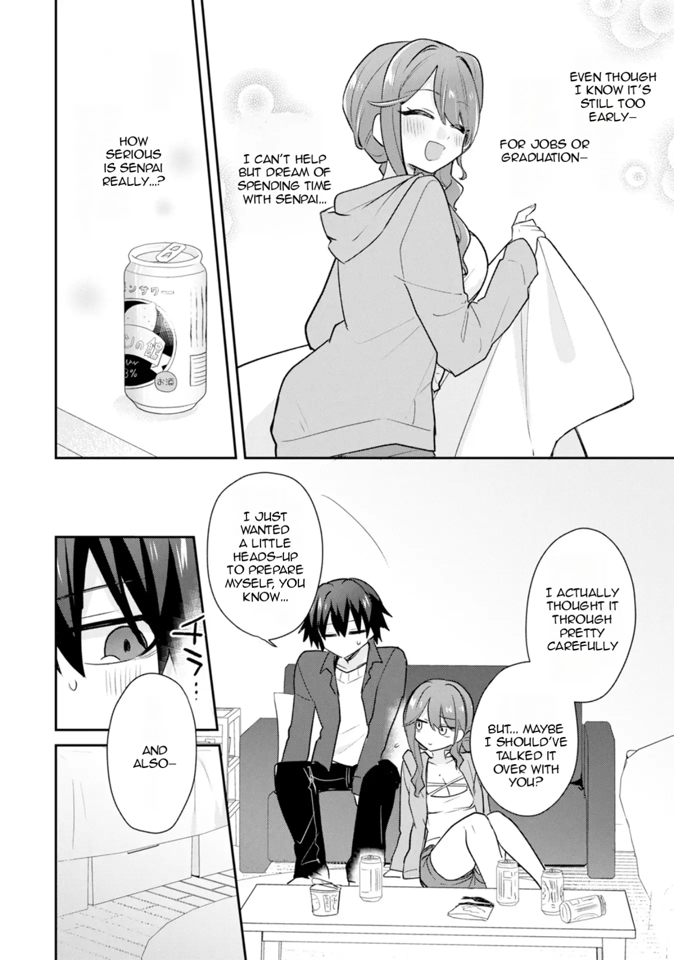 Osake to Senpai Kanojo to no Amaama Doukyo Lovecome wa Nijuusai ni Natte kara — Chapter 1 — Page 15