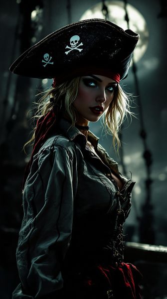 Stunning Young Pirate Woman